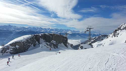 Walliser Bergwelt - Blick von Les Violettes