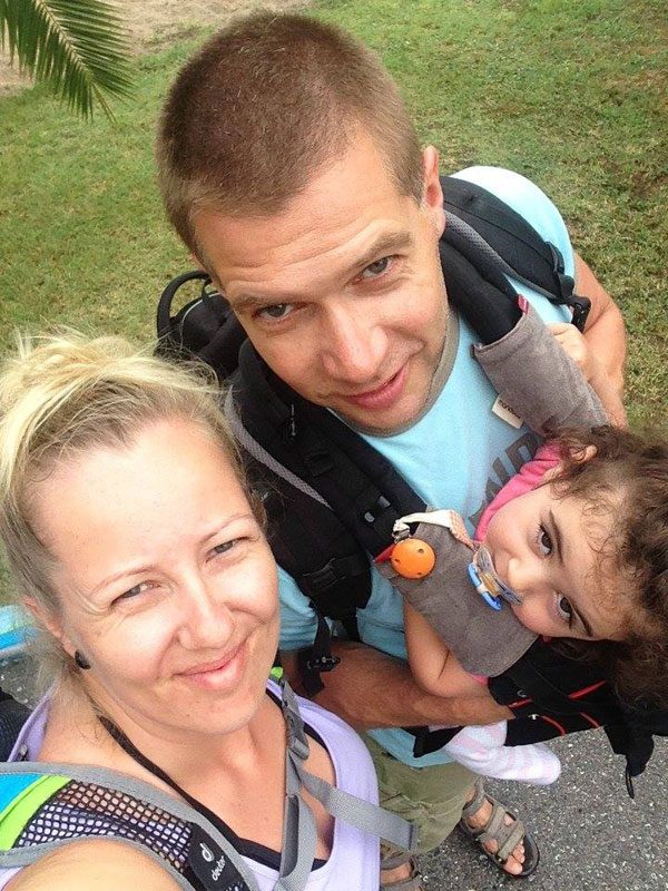 Mittlerweile immer mit im Gepäck: Meine Familie