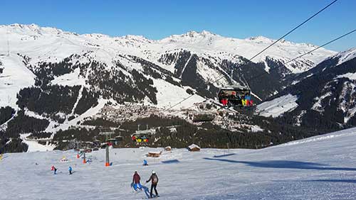 Blick vom Plattenkogel auf Königsleiten