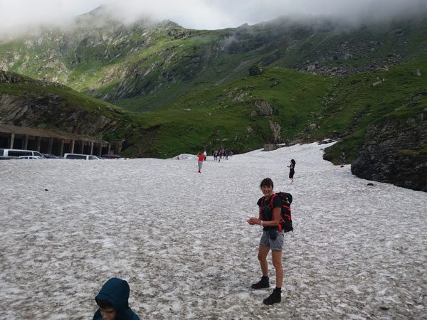 Gletscher an der Hütte