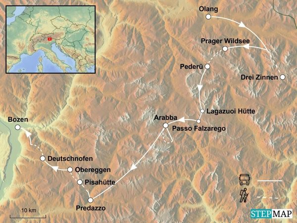 Trekking Transalp durch die Dolomiten