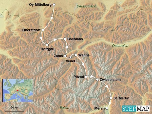 Komfort Trekking Transalp nach Südtirol