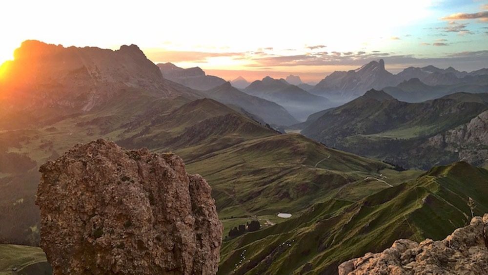 Panorama über die Berge
