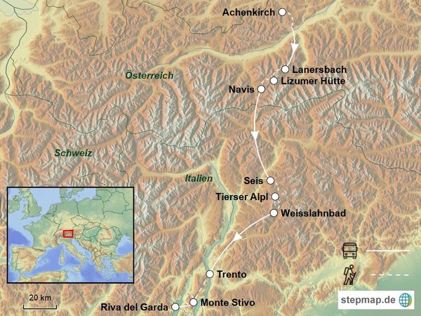 Trekking Transalp Achensee – Gardasee