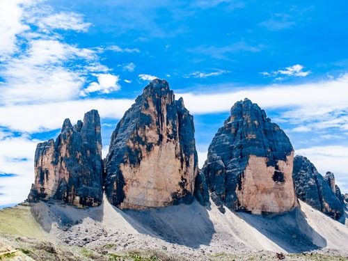 Blick auf die drei Zinnen