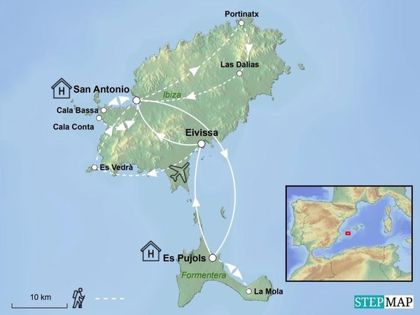 Wanderreise auf Ibiza und Formentera Wanderreise auf Ibiza und Formentera