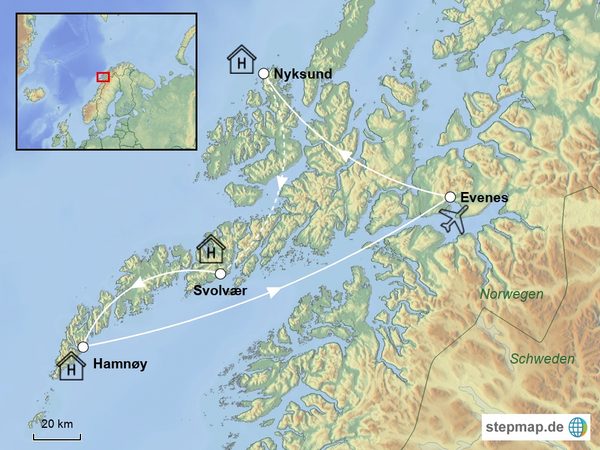 Wanderrundreise Vesterålen und Lofoten