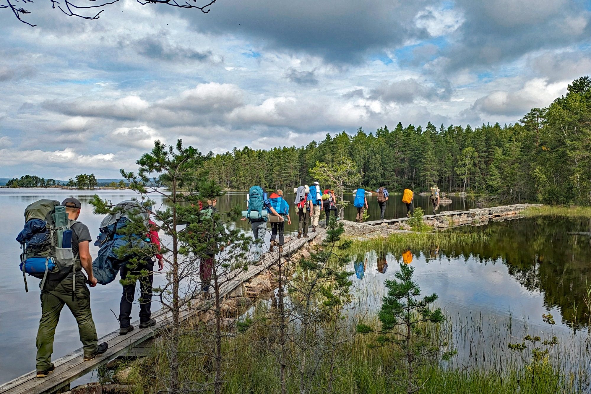 Wanderung durch das Naturreservat Glaskogen