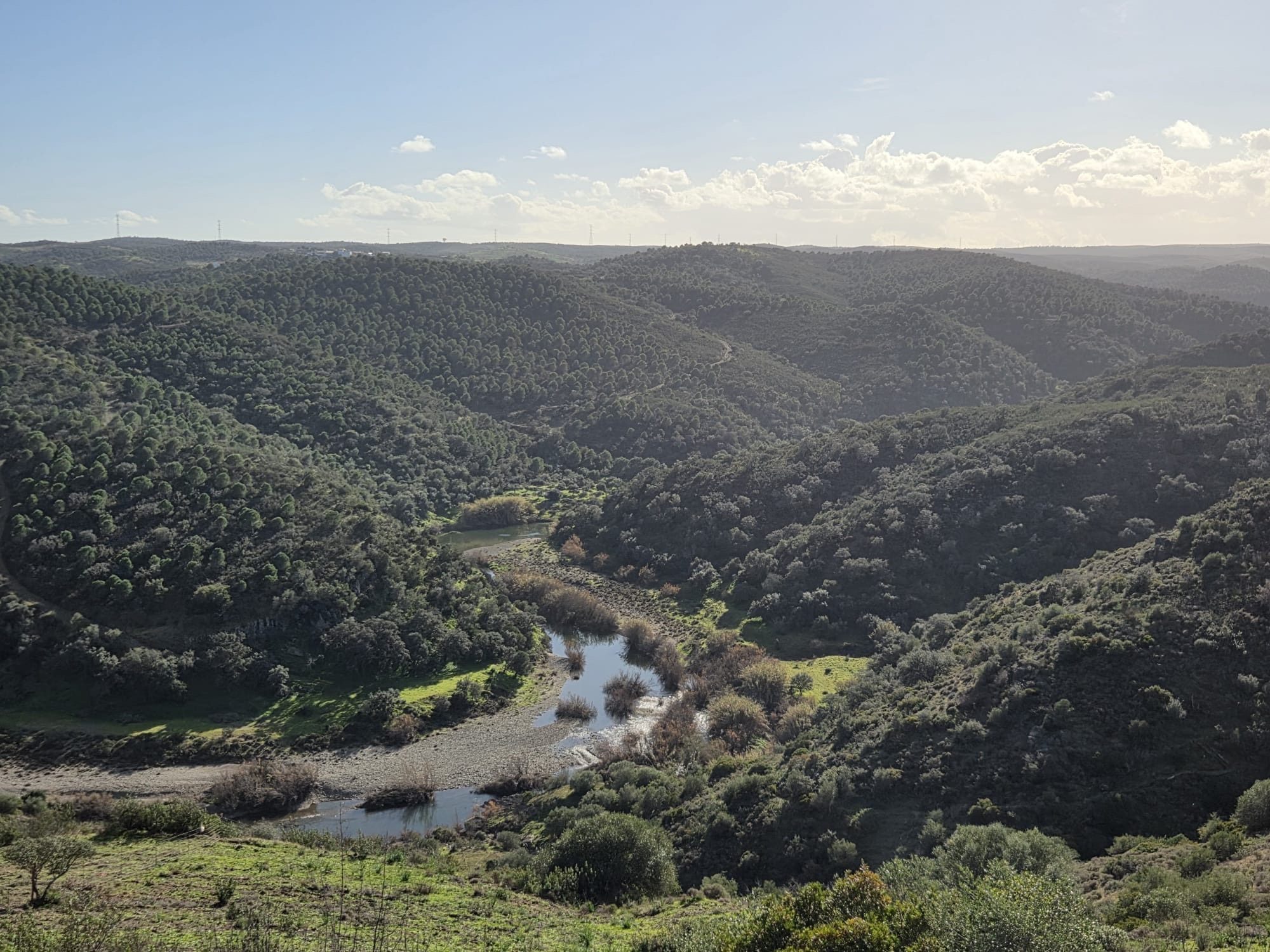 Grüne Grenze zwischen Alentejo und Algarve