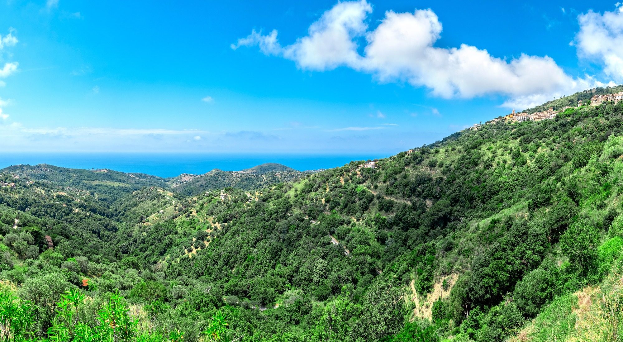 Ausblick im Cilento Nationalpark