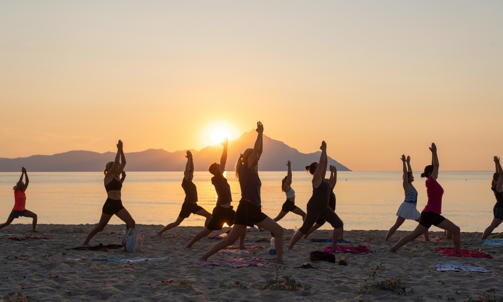 Yoga am Strand